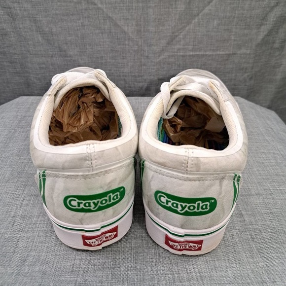 %Vans x Crayola Comfycush Old Skool White Sneakers 11 Men / A 51 - Picture 4 of 14